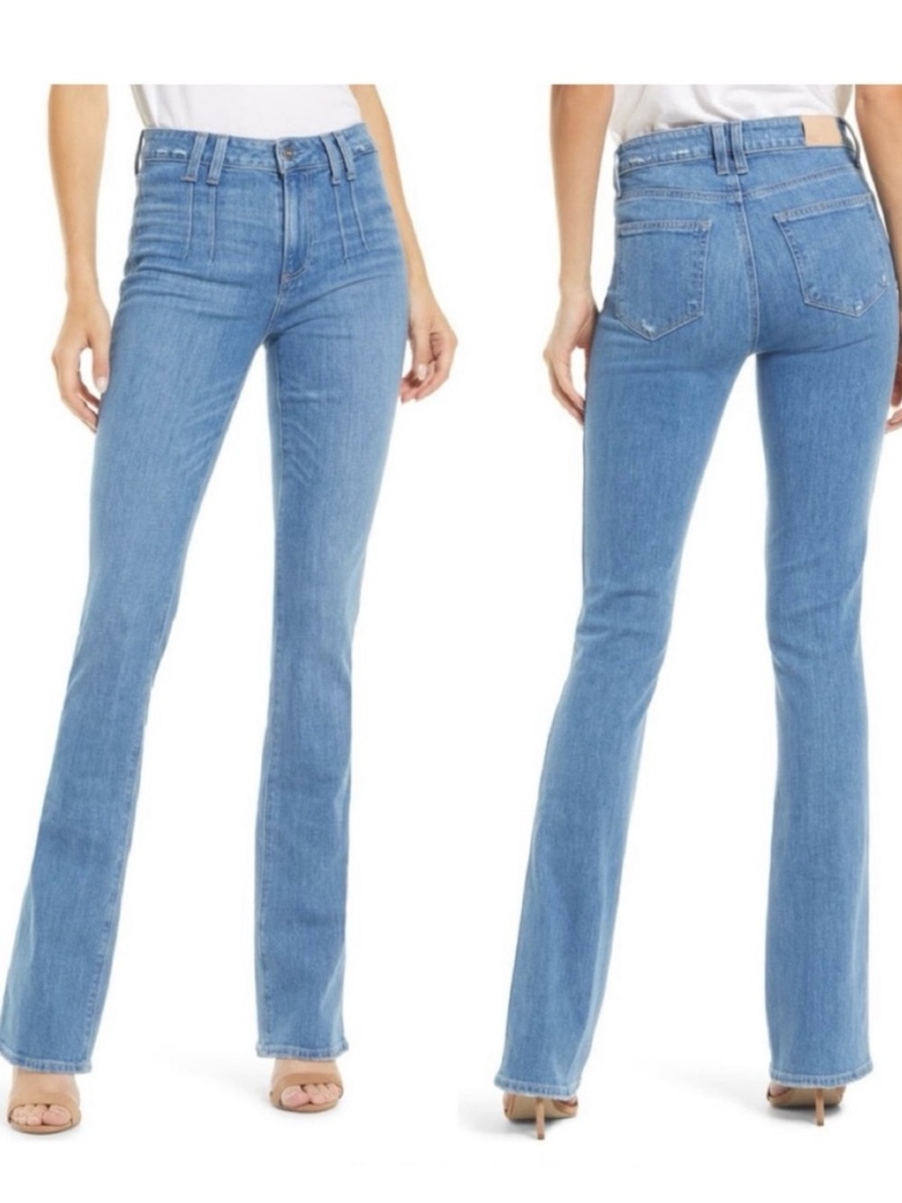 PAIGE High Rise Manhattan Bootcut Jeans